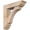 Ekena Millwork Legacy Traditional Smooth Bracket w/ Offset Brace, Douglas Fir, 5 1/2"W x 20"D x 20"H BKT0604X20X20LEC01SDF - alternate 1